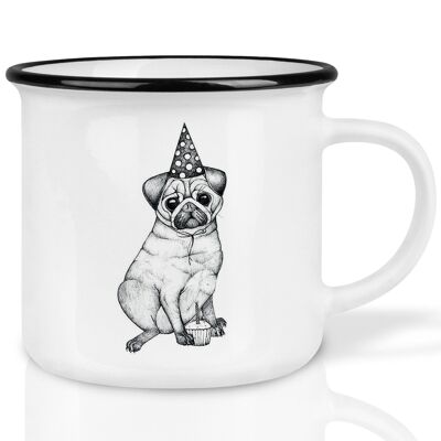 Taza de cerámica – Pug