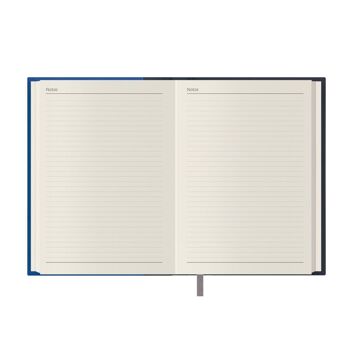 Dohe - Agenda 2024 - Page du Jour - Format Moyen : 14x20 cm - 336 pages - Reliure cousue - Relié - Coloris Bleu - Modèle Orléans 5