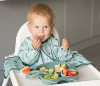 Assiette en Silicone avec Pots Hibou 2