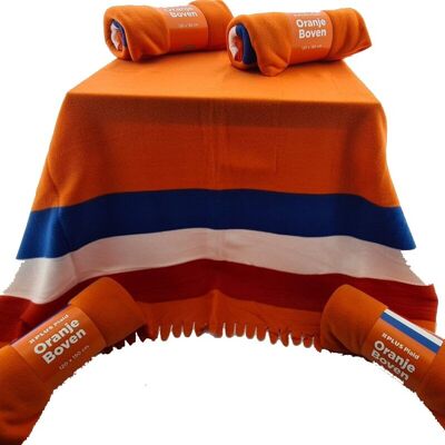 Plaids polaires drapeau néerlandais orange 150*120CM