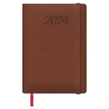 Dohe - Agenda 2024 - Page Jour - Format : 15x21 cm (A5) - 336 pages - Reliure cousue - Relié - Modèle Manaus 2