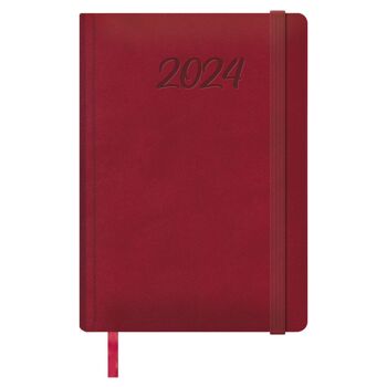 Dohe - Agenda 2024 - Page Jour - Format : 15x21 cm (A5) - 336 pages - Reliure cousue - Relié - Modèle Manaus 3