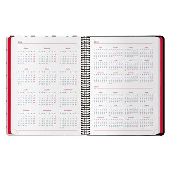 Dohe - Agenda 2024 - Page Jour - Format : 15x21 cm (A5) - 336 pages - Reliure spirale - Couverture rigide - Betty Boop 6