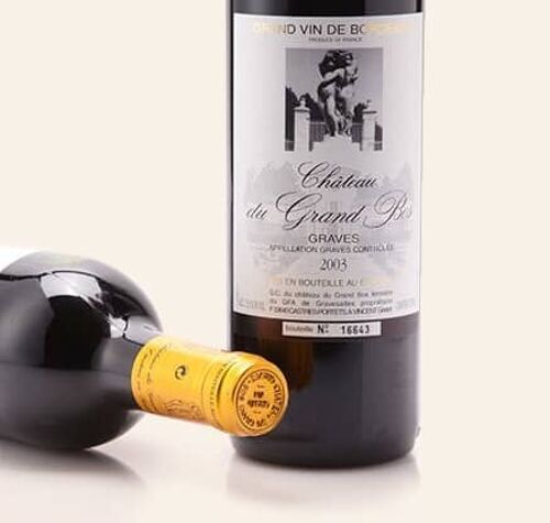 Vin Rouge AOC GRAVES  0,75 L Millésime 2008 à 2020