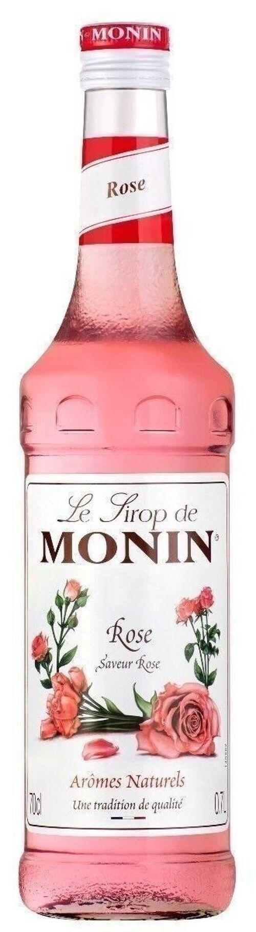 Sirop de Rose MONIN pour cocktails pétillants de la fête des mères - Arômes naturels - 70cl