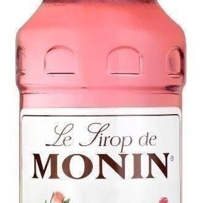 MONIN Sirope de rosas para cócteles espumosos - Sabores naturales - 70cl