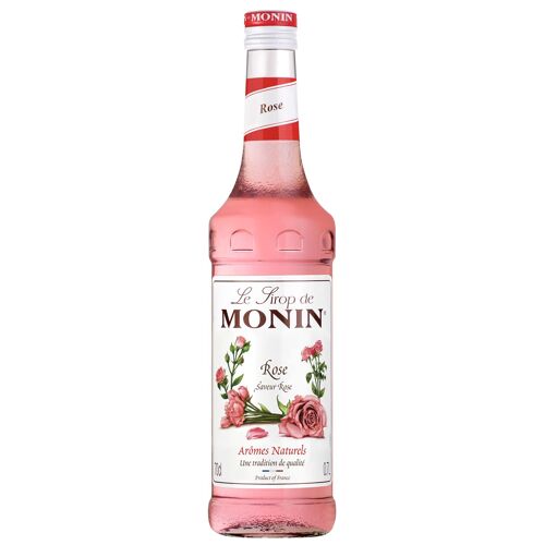 Sirop de Rose MONIN pour cocktails pétillants - Arômes naturels - 70cl