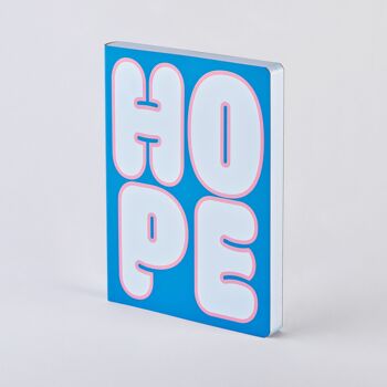 Hope-Graphique L | Carnet A5+ | Journal pointillé | Grille de points de 3,5 mm | 256 pages numérotées | Papier premium 120g | cuir recyclé | produit de manière durable en Allemagne 1