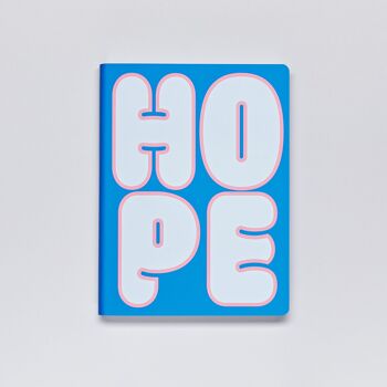 Hope-Graphique L | Carnet A5+ | Journal pointillé | Grille de points de 3,5 mm | 256 pages numérotées | Papier premium 120g | cuir recyclé | produit de manière durable en Allemagne 4