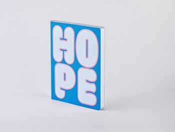 Hope-Graphique L | Carnet A5+ | Journal pointillé | Grille de points de 3,5 mm | 256 pages numérotées | Papier premium 120g | cuir recyclé | produit de manière durable en Allemagne 7