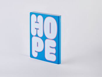 Hope-Graphique L | Carnet A5+ | Journal pointillé | Grille de points de 3,5 mm | 256 pages numérotées | Papier premium 120g | cuir recyclé | produit de manière durable en Allemagne 8