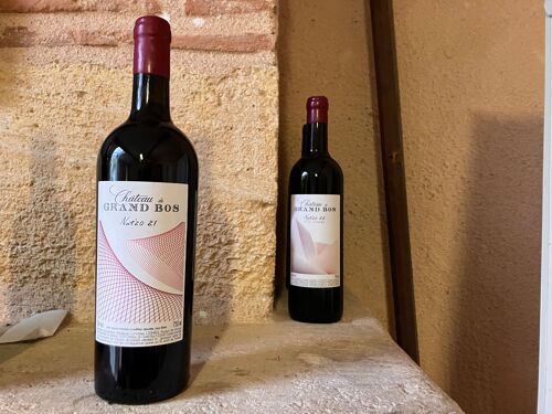 Vin Rouge Mini cuvée Nat-20 sans sulfites ajoutés Millésime 2020 à 2022