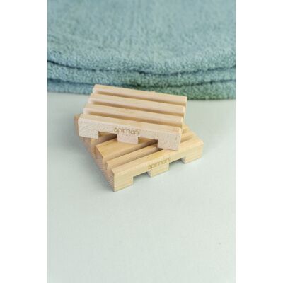 Set Seifenschalen aus Holz