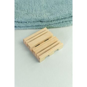 Porte-savons en bois - Lot de 5 ou 10 5