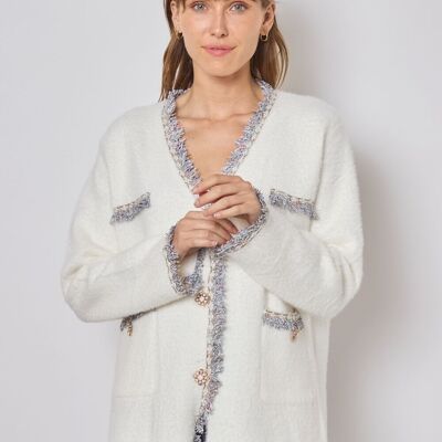 Cardigan morbido a maniche lunghe - FM533