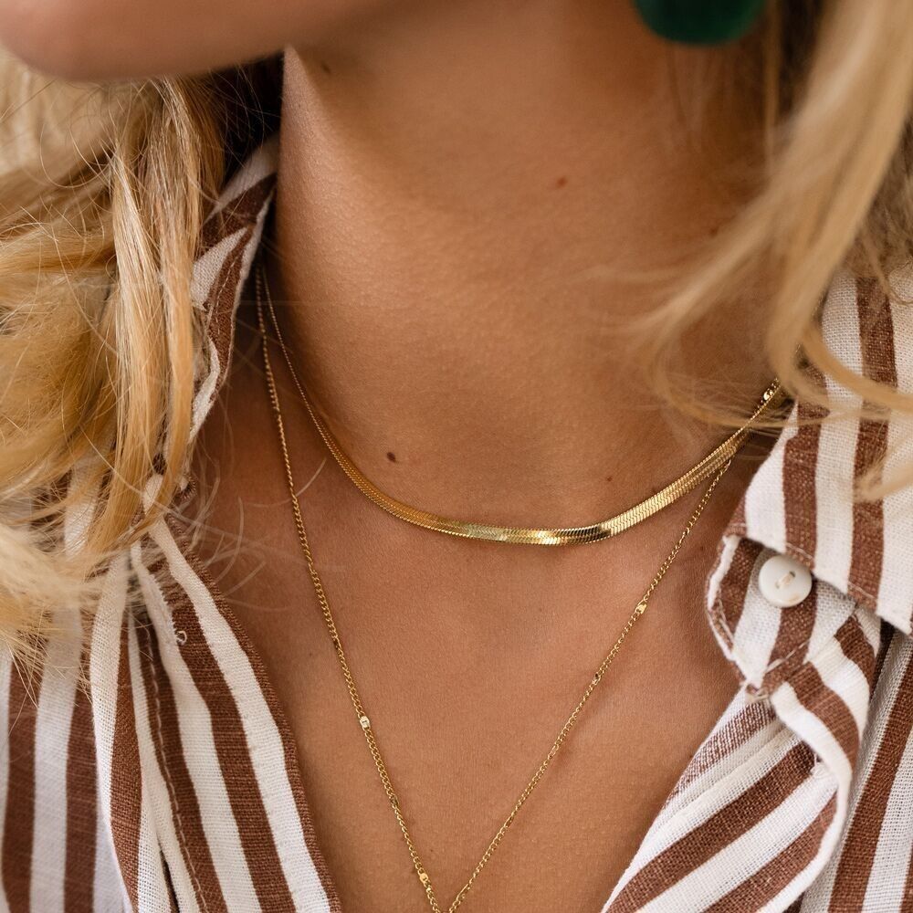 Kiru-Halskette – Unisex, Spiegelgeflecht