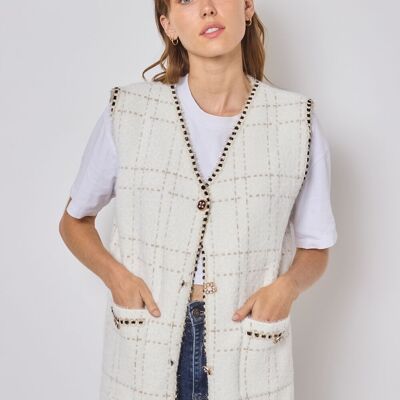 Cardigan senza maniche-FM529