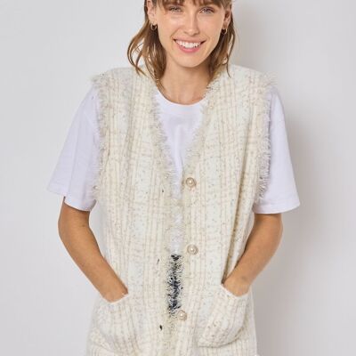 Sleeveless cardigan-FM526