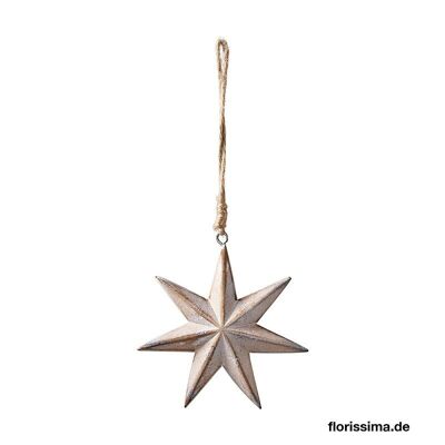 Decorative wooden stars to hang 10 x 10 x 2.3 x 4 - Christmas decoration
