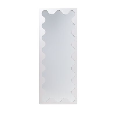 White wavy mirror