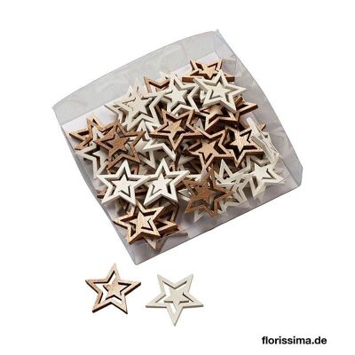 Decorative stars 3.8 cm x 144 pieces - Christmas decoration