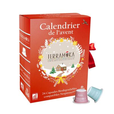 Calendario dell'avvento del caffè biologico Terramoka