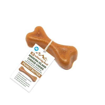K2 Natural Dog Treats Madeira Island Cheese Chews Peanut Butter Medium 60g