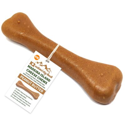 K2 Natural Dog Treats Madeira Island Cheese Chews Peanut Butter XX-Large 220g