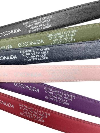 Marque Coconuda, ceinture en cuir véritable, art. IDK565/25 4