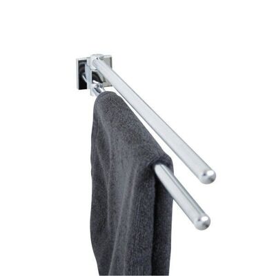 Chrome gray double towel rack Fackelmann Mare