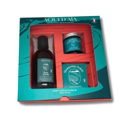 NEW ✨ Cosmetic gift box: shampoo, deodorant, exfoliating liquid soap