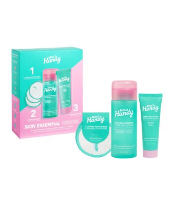 Skin Essential Heroes (crème matifiante + lotion purifiante + 3 cotons réutilisables) 4