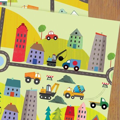 Papel de regalo de carretera WP118