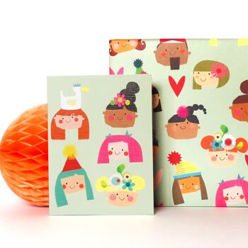 Papier d'emballage cadeau WP119 Faces 5