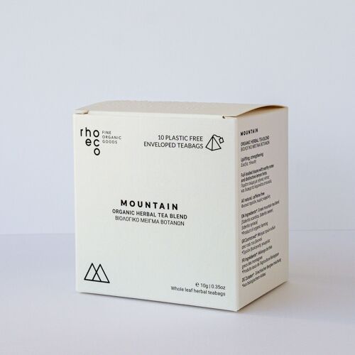 Mountain - Compostable Pyramid Teabags - Organic Herbal Tea Blend