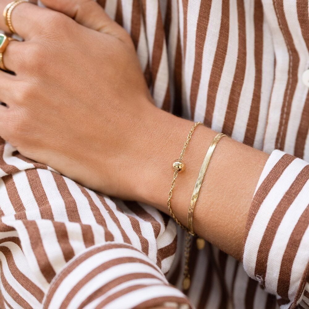 Bracciale Badia - catena e pallina