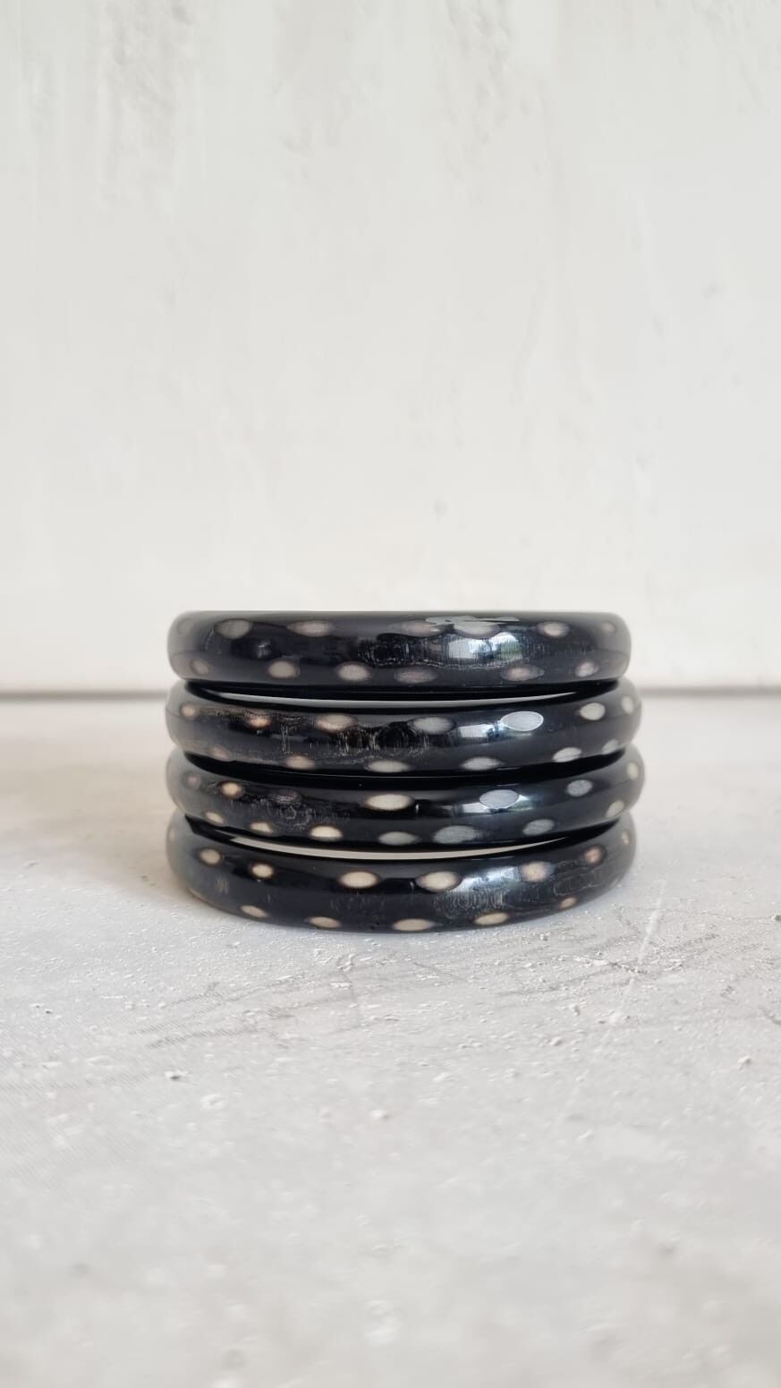 Horn Bangle Bracelet - Tiger - 1 cm