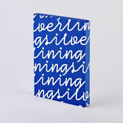Silver Lining - Graphic L | Notebook A5+ | Dotted Journal | 3.5mm dot grid | 256 numbered pages | 120g premium paper | recycled leather | sustainably produced in Germany