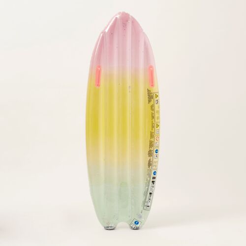Ride With Me Surfboard Float Rainbow Ombre