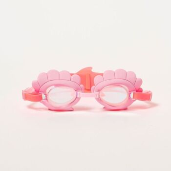 Melody la Sirène Mini Lunettes de Natation Fraise Néon 1