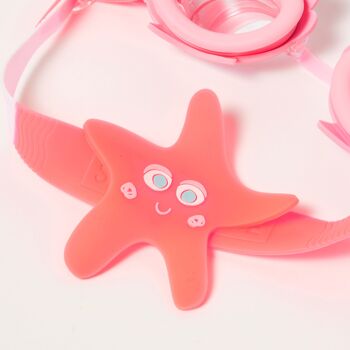 Melody la Sirène Mini Lunettes de Natation Fraise Néon 2