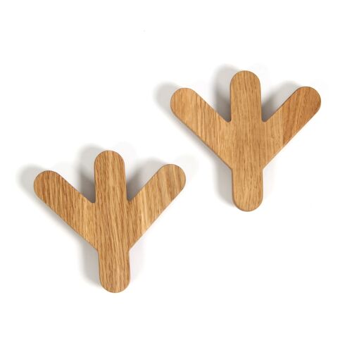 Wall Hooks in Goose Feet Shape, 2 pieces Set