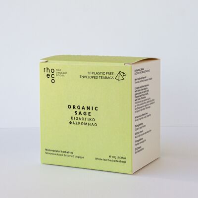 Organic Sage - Compostable Pyramid Teabags