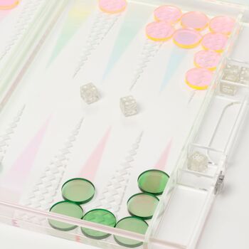 Lucite Backgammon Ombre 2