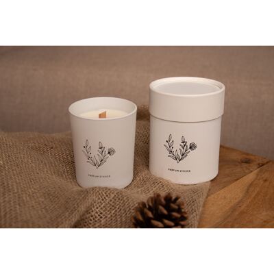 Bougie Feu de Bois - Un parfum d'hiver - Mèches Bois