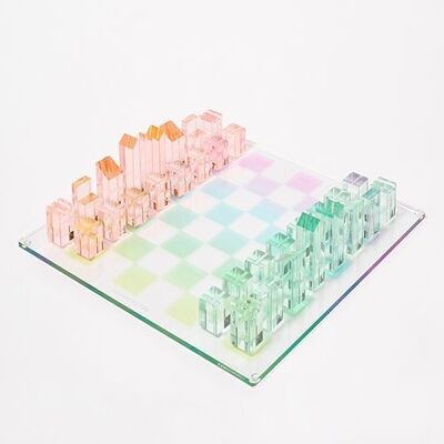 Lucite Chess & Checkers Aurora