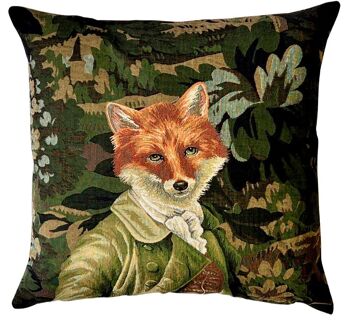 housse de coussin renard verdure 2