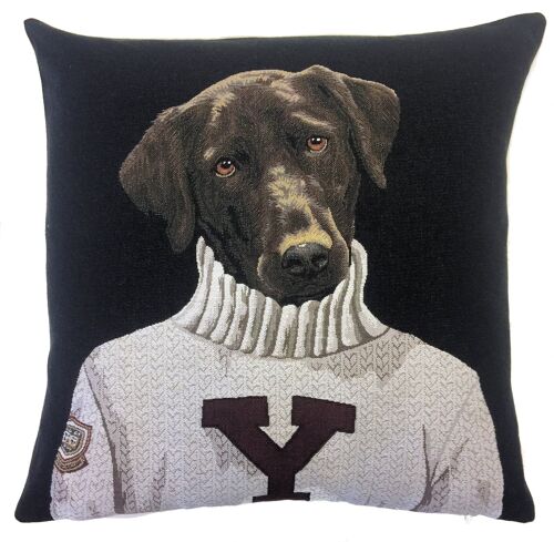 pillow cover black labrador Yale