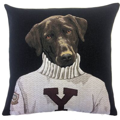 pillow cover black labrador Yale