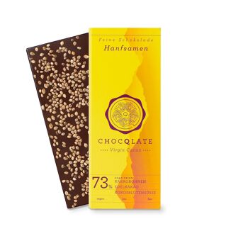 CHOCQLATE chocolat bio GRAINES DE CHANVRE 3
